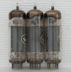 3 Amperex/Scott 7189/EL84/6BQ5 Vacuum Tubes : D-Getter/Same Date Code (rX3 X8L)