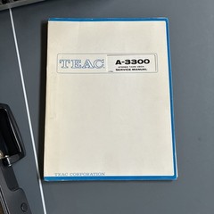 Vintage TEAC 3300 Stereo Deck Reel To Reel Powers On Manuals And Service Kit
