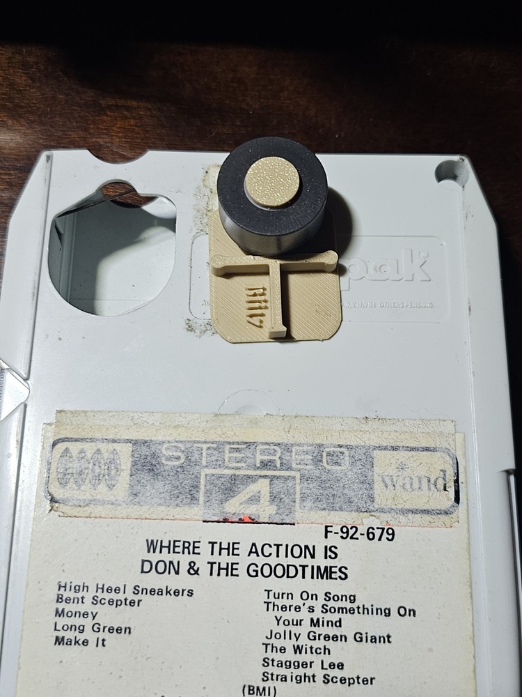 8 Track 4 Track Cartridge Cassette Gidget 8-Track Adapter 8-Track 4-Track