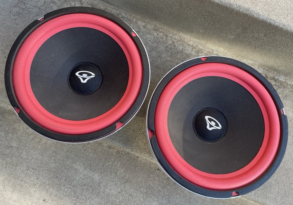 A+ Pair Cerwin Vega 10” 101-W2 Woofer Speakers New Surrounds 5.8 DCR D Series