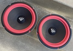 A+ Pair Cerwin Vega 10” 101-W2 Woofer Speakers New Surrounds 5.8 DCR D Series