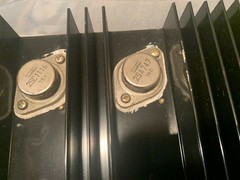 Kenwood KA-8100 Integrated Amplifier – Heatsink + Outputs