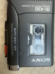 Sony M-430 Handheld Microcassette Recorder As-Is Parts or Repair