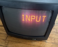 Vintage Sharp 13″ Retro Gaming Color TV 13N-M100B Front AV Tested Working 120 V