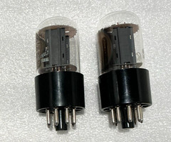 Pair NOS GE 6SN7GTB “GLOW DOME” Side Getter”