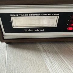 Vintage Electro-Brand Eight Track Stereo Tape Player Wood Grain Japan Untested
