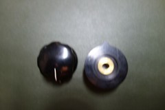 RCA / BIC -1 1/2″ Bakelite 1/4″ Shaft – Brass Insert “copy” Audio Knob