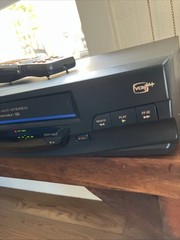 Panasonic PV-V4520 4-Head Hi-Fi Vhs VCR+ Blue Line w/Remote & Owners Manual