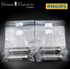 EL84 ( 6BQ5 ) AMPEREX PHILIPS O Getter KM4 Heerlen Matched Tubes Made in Holland