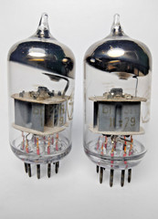 2 pcs NEW 6N23P / ECC88/6DJ8 Voshod tubes Matched Pair Same Date 02.1979