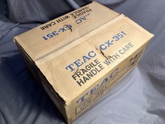 Teac CX-351 Stereo Cassette Deck for PARTS/REPAIR w/Original Manual SOLD *AS-IS*