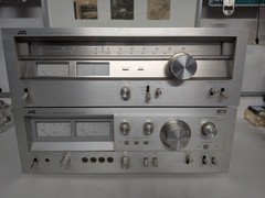 JVC JA-S77 integrated AMPLIFIER + JT-V77 Tuner PARTS REPAIR RESTORE *AS/IS* VTG