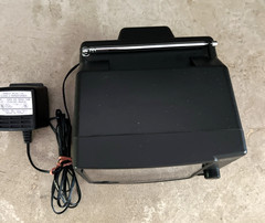 VTG. 80’s PORTABLE EMERSON 5″ BLACK & WHITE TELEVISION w/ POWER CABLE NO. TB0511