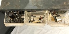 Electric Guitar Tube Amplifier Repair Parts w/ Cabinet Case. Vintage