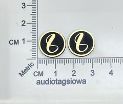 Infinity Infinitesimal Speaker Badge Logo Custom Made Incised Acrylic PAIR