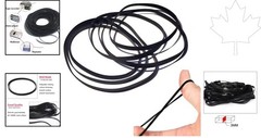 Bulk Pack of 50 Recorder Rubber Belts, 40-135 MM, 3MM Width – Fix Your Cassette