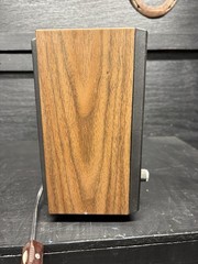 Vintage General Electric #7-4140A AM/FM Radio Faux Wood Grain Working