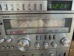 Yorx M2608 Stereo System Receiver EQ AM FM Cassette 8 Track Works *Read*