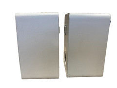 Bookshelf Speakers, Realistic Minimus 7 White 40-2045 Radio Shack speaker set.