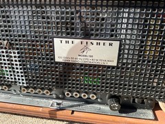 Vintage Fisher 150 FM MPX Stereo Receiver w/ Model 5 Speaker & Wood Case, Works!