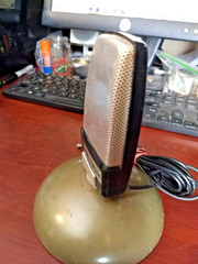 Vintage Wollensak 3M B-162-20 Microphone With Pivoting / Tilting Stand 2-way CB