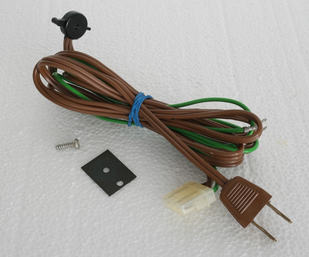 Garrard 42M Turntable Part : AC Power Cord Cable with Ground Cable