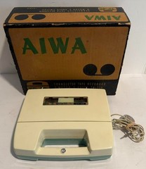 Vintage AIWA Transistor Tape Recorder TP-40 Japan Original Box