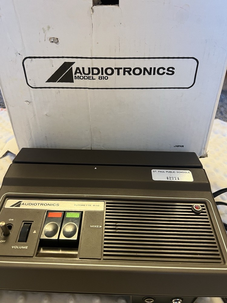 Vintage 1970 Audiotronics Tutorette 810 System Magnetic Card Reader – Works