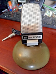 Vintage Wollensak 3M B-162-20 Microphone With Pivoting / Tilting Stand 2-way CB