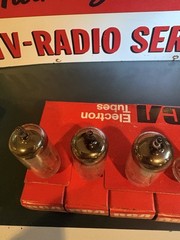 Job Sleeve (5 Tubes) 1976 RCA 6AB4 Grey Plate Tubes Hickok 539C Tested NOS NIB🎧