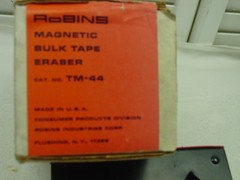Robins TM-44 Magnetic Bulk Tape Eraser Electric Reel Erasing Tool reel to reel