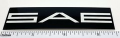 SAE Custom Made Aluminum Amplifier Badge