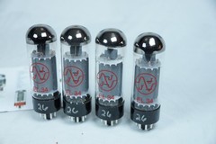 New Quad Pack of Matched JJ EL34 Power Vacuum Radio Tubes