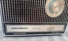 Vintage Japan High Wave DeLuxe Solid State AM Radio Works See Video