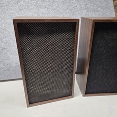 Vintage Sears Bookshelf Speakers Pair Walnut Woodgrain 16″ Tested Working