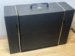 Rare MCM Ward Airline Solid State Stereo Record Player-Speakers Travel Portable