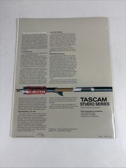 Studio Series Tascam Equipment, 41 color brocher – 1981