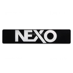 2pcs NEXO Logo Badge Aluminum Replacement Piece 105mm X 22mm
