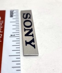 Sony ICF-5500W Name Plate Badge Custom Made Aluminum