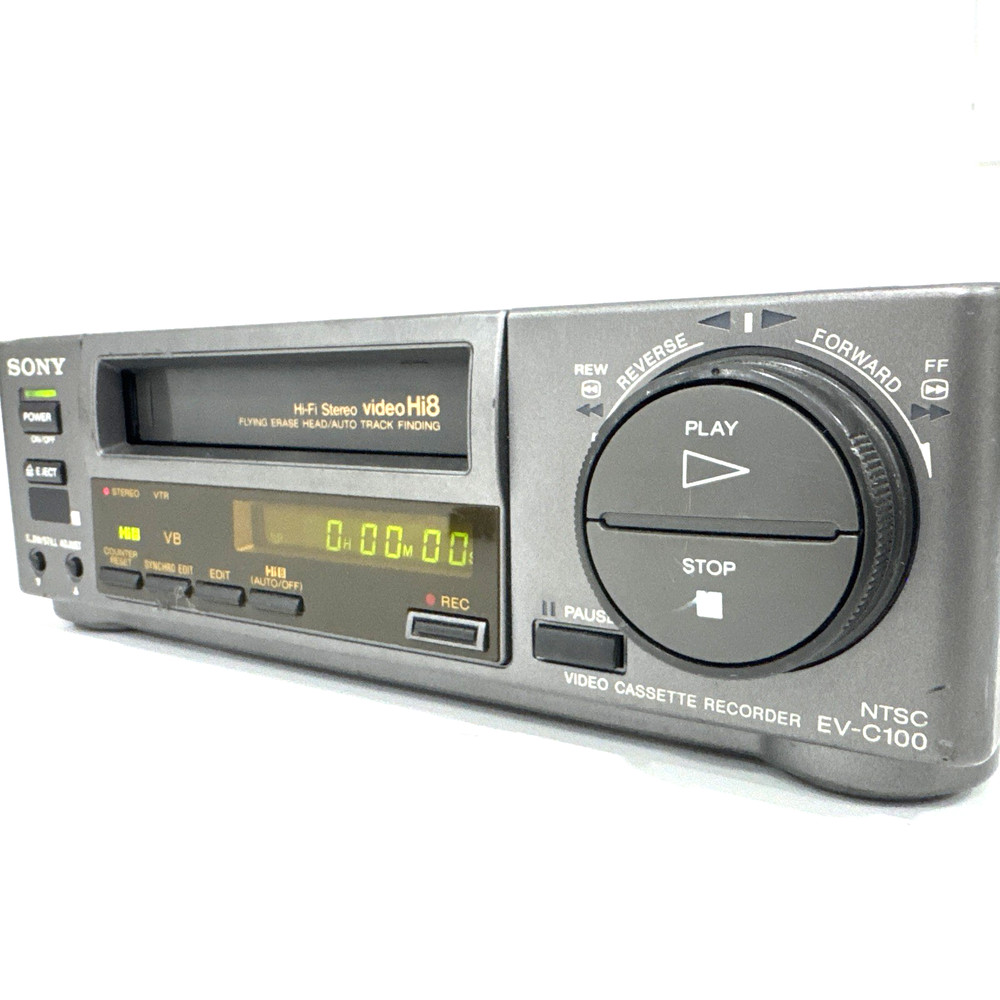 Sony EV-C100 Hi8 Video8 Video Cassette Player Recorder VCR *AS-IS FOR PARTS*