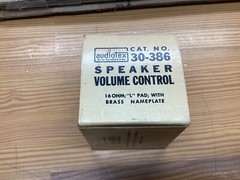 Vintage AudioTex HI-FI Control 16 Ohm 30-386 Made In Japan NOS !