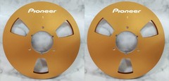 One Pair 10.5” blue Pioneer Tape reel High Quality Aluminum Take Up Reel