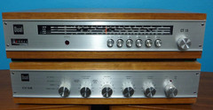 Dual CV-12B Integrated Amplifier w/CT-15 AM/FM/SW/LW Tuner ~Speakers MCM Germany
