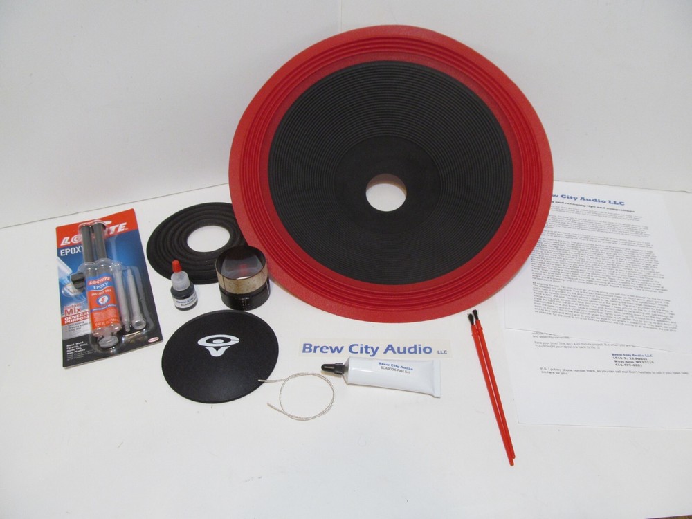 15″ 4 Ohm Recone Kit for Cerwin Vega LE15D LE-15D subwoofer DVC Correct cone