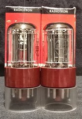 RCA 5692 6SN7 GT TUBE 1960s 10,000 HOUR RED BASE MATCHING SET NIB