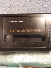 Realistic AM FM Stereo Mate With Sony Headphones. Tested Both Tape & Radio Work