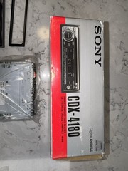 Sony CDX-4180 NEW NOS Complete In Box CD Player Car Stereo w/ Manuals & Case