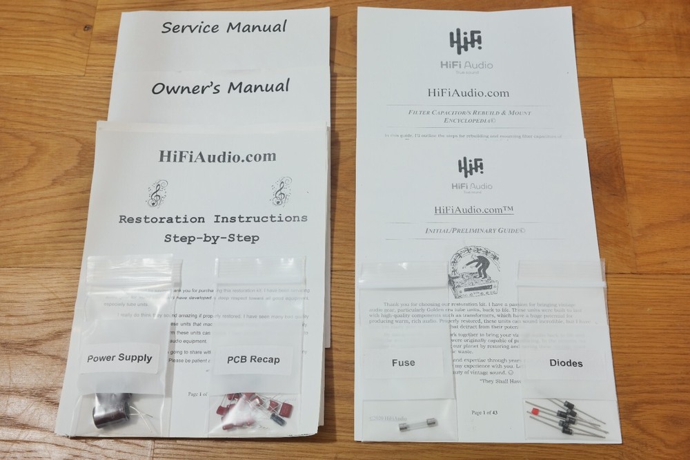 McIntosh MQ-107 Equalizer rebuild restoration recap service kit fix repair