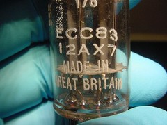 MULLARD BLACKBURN 12AX7 ECC83 TUBE PAIR (1958 f91-series tested strong)