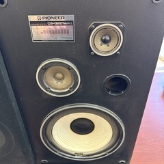 Vintage Set of 2 Pioneer CS-G201WA 11 Speakers Laminated Wood UNTESTED